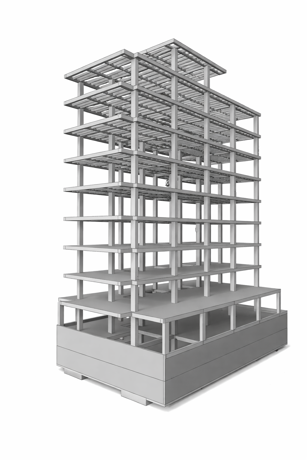Planta estructural del Edificio Ébano